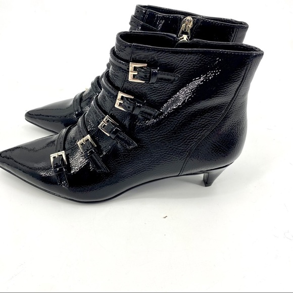 Nine West Zydeco patent leather kitten heel bootie - Picture 1 of 8